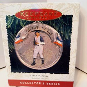 Hallmark Vintage Satchel Paige Baseball Heroes Ornament 1996